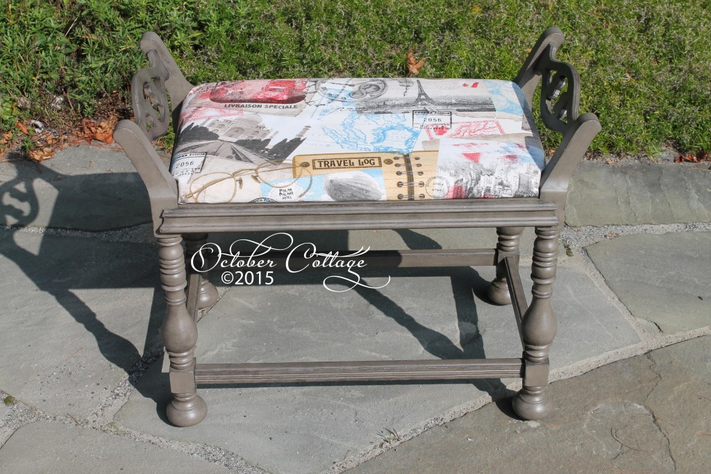 Upholstered bench raised sides IMG_1528