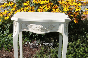 Table with drawer carving detail IMG_0985